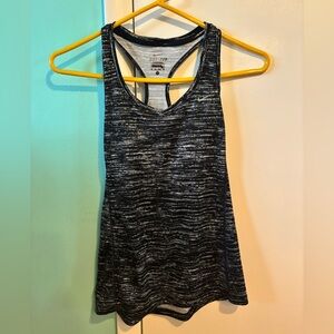 Nike Women's Black and Gray Tank Top